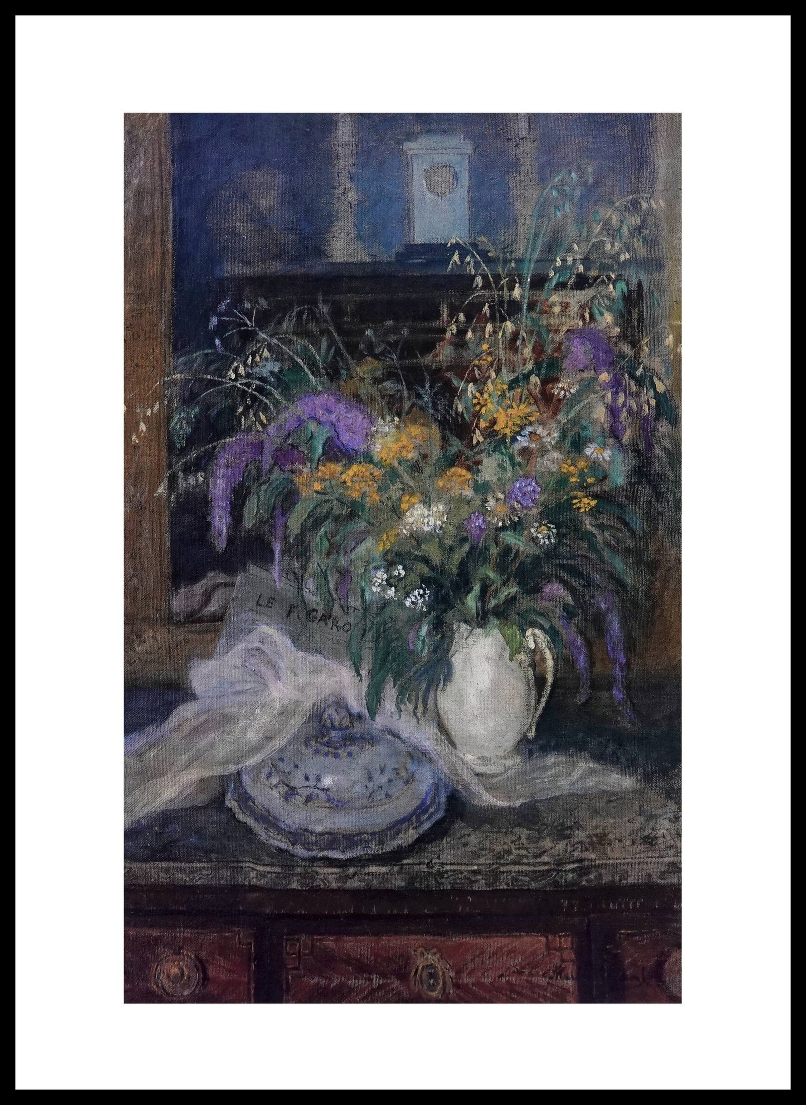 PH H7834 Bouquet de Fleurs Sur La Commode